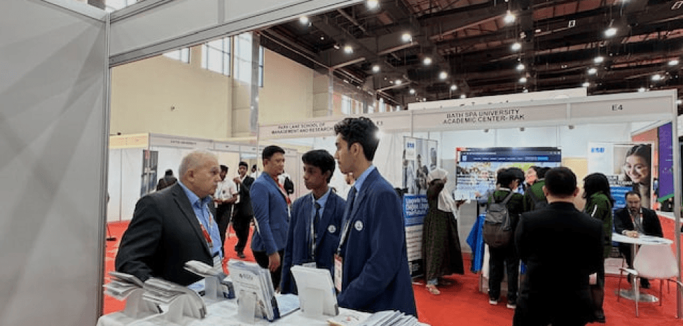 Crowded expo hall