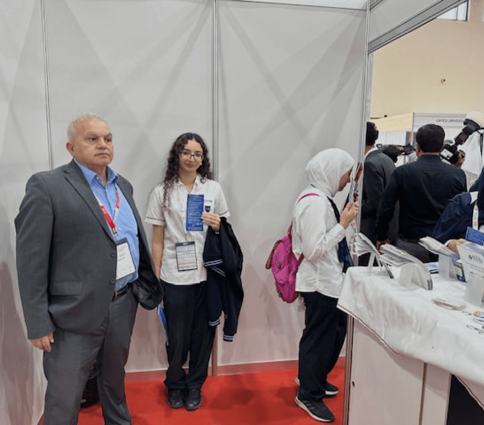 Edu Expo 2025 — Edu Consultancy team with attendees